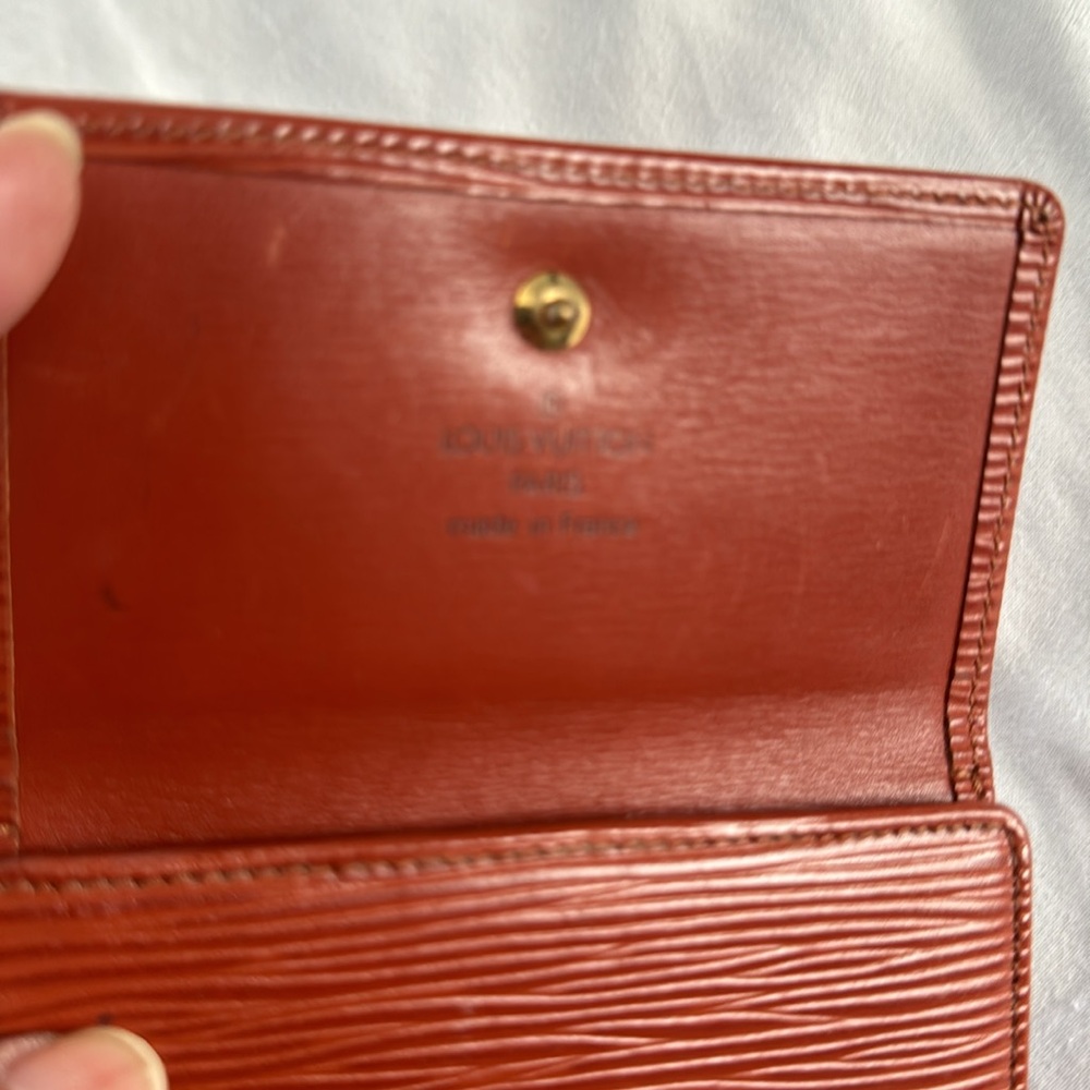 Louis Vuitton Authentic Rust Brown Color Compact … - image 7